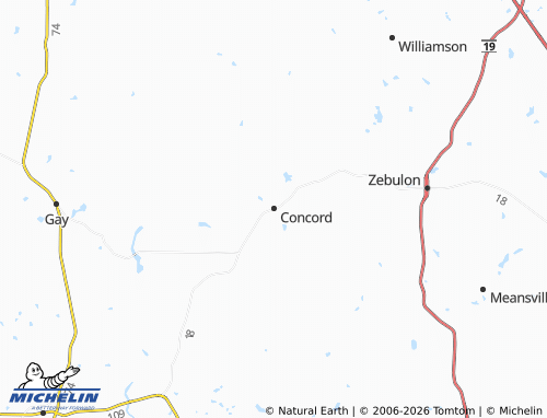 Mapa MICHELIN Concord - ViaMichelin