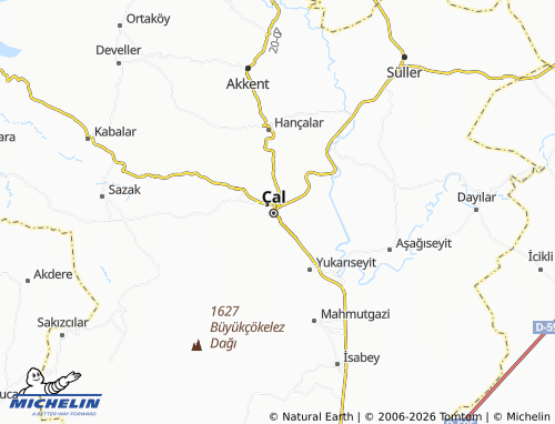 MICHELIN Hüseyinler map - ViaMichelin