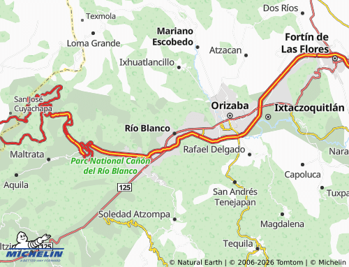 Mappa MICHELIN Río Blanco - ViaMichelin