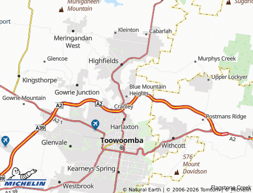 Mapa MICHELIN Blue Mountain Heights - ViaMichelin