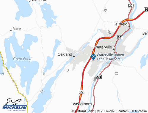 Mappa MICHELIN Oakland - ViaMichelin