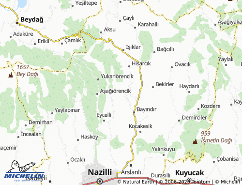 MICHELIN Ketendere map - ViaMichelin