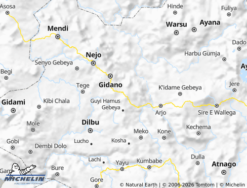 MICHELIN Gimbi map - ViaMichelin