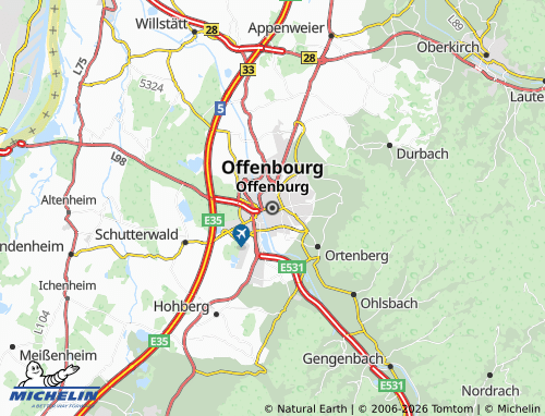 MICHELIN Offenburg map - ViaMichelin