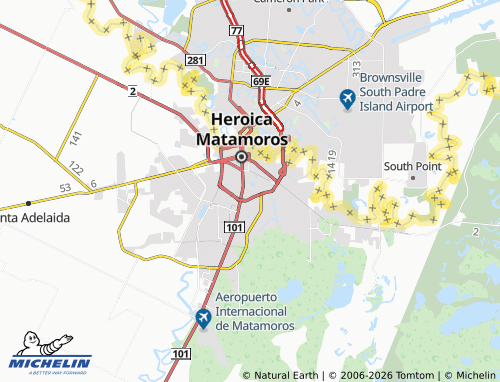 Mapa MICHELIN Aurora - ViaMichelin