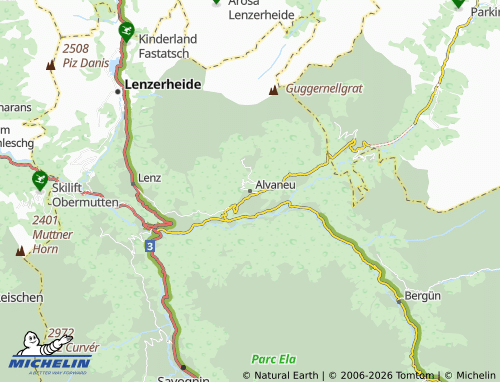 Carte MICHELIN Alvaneu - ViaMichelin