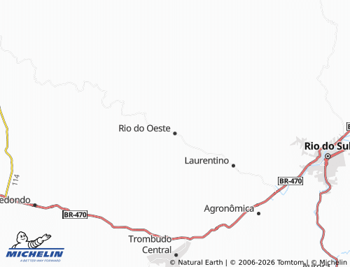 Mappa MICHELIN Rio do Oeste - ViaMichelin