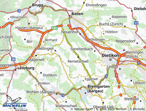 MICHELIN Busslingen map - ViaMichelin