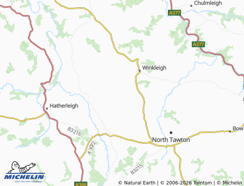 Mappa MICHELIN Broadwoodkelly - ViaMichelin