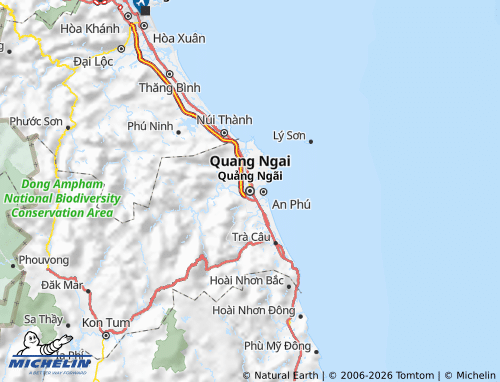 MICHELIN-Landkarte Quang Ngai - ViaMichelin