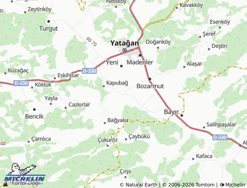 MICHELIN Bozüyük map - ViaMichelin