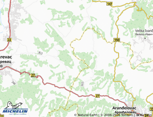 Mapa MICHELIN Prkosava - ViaMichelin