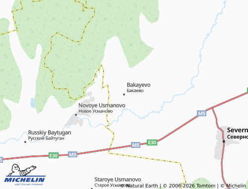 MICHELIN-Landkarte Bakayevo - ViaMichelin