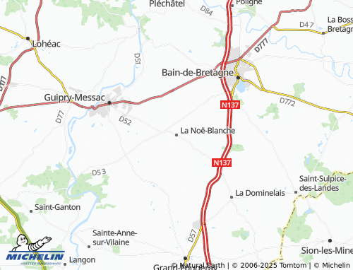 MICHELIN La Noë-Blanche map - ViaMichelin
