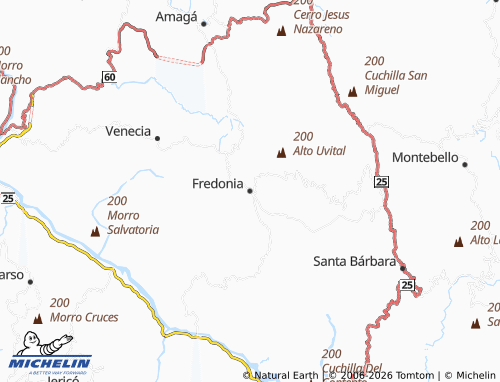 Carte MICHELIN Fredonia - ViaMichelin