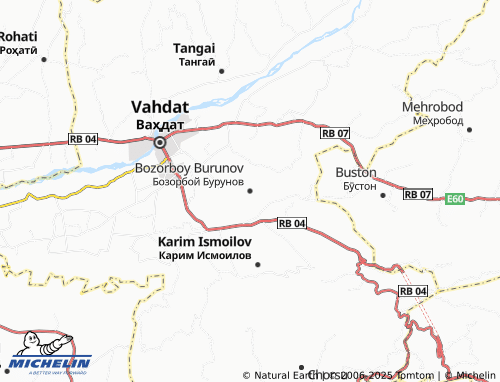 Carte MICHELIN Bozorboy Burunov - ViaMichelin