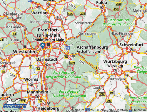 MICHELIN Aschaffenburg map - ViaMichelin