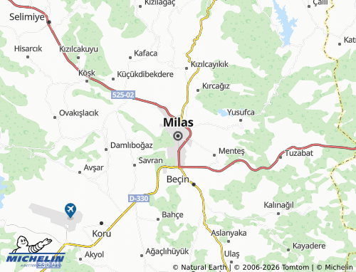 Mapa MICHELIN Milas - ViaMichelin