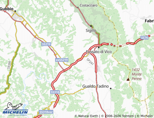 MICHELIN-Landkarte Corraduccio - ViaMichelin