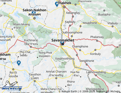 Mapa MICHELIN Provincia de Mukdahan - ViaMichelin