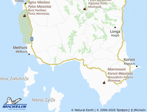MICHELIN Nerantzies map - ViaMichelin