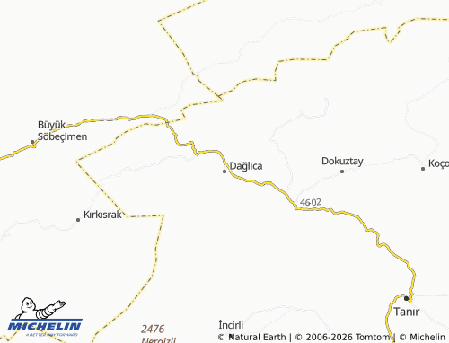 Mappa MICHELIN Dağlıca - ViaMichelin