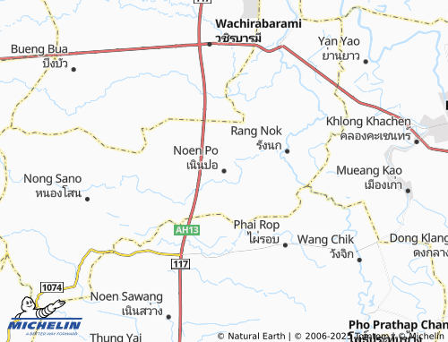MICHELIN Noen Po map - ViaMichelin