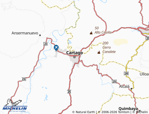 Mappa MICHELIN Cartago - ViaMichelin