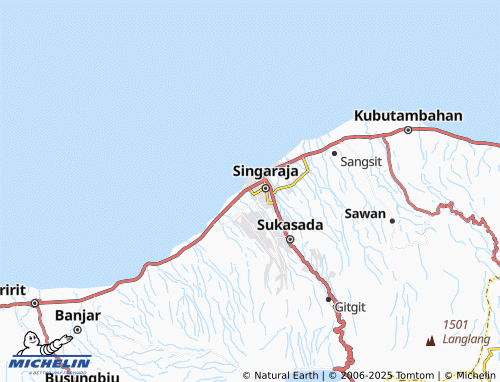 MICHELIN Banyuasri map - ViaMichelin