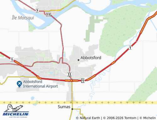 Carte MICHELIN Abbotsford - ViaMichelin