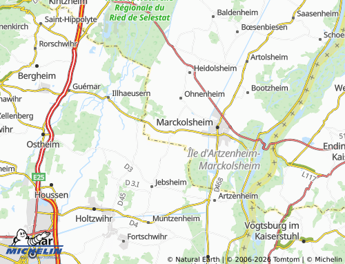 Mapa MICHELIN Elsenheim - ViaMichelin