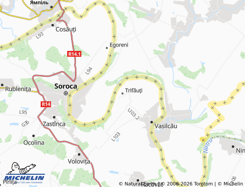 Carte MICHELIN Trifăuți - ViaMichelin