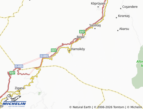 Mappa MICHELIN Güzelyayla - ViaMichelin