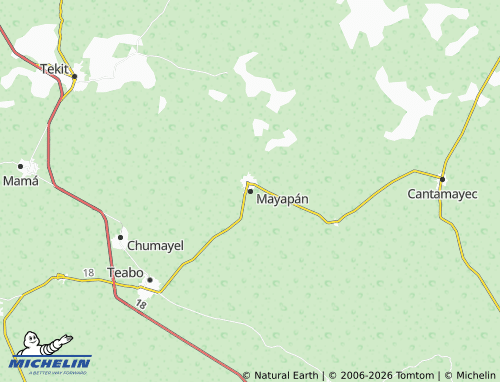 Mappa MICHELIN Mayapán - ViaMichelin