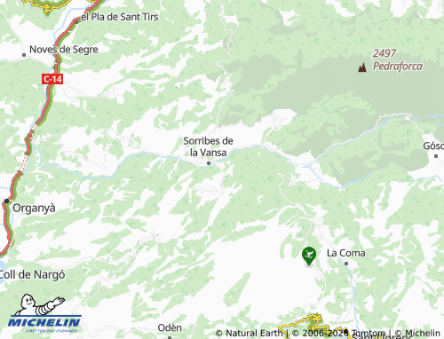 Carte MICHELIN Sant Pere - ViaMichelin