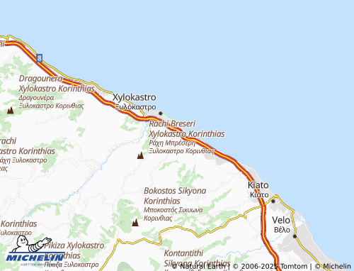MICHELIN Geliniatika map - ViaMichelin