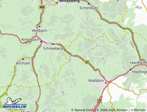 MICHELIN Rippberg map - ViaMichelin