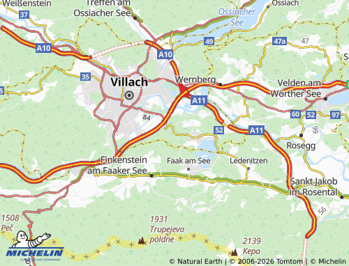 MICHELIN Mittewald map - ViaMichelin