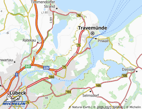 MICHELIN Pöppendorf map - ViaMichelin