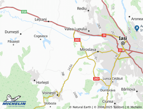 MICHELIN-Landkarte Vorovești - ViaMichelin
