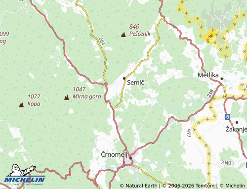 Mapa MICHELIN Lipovec - ViaMichelin
