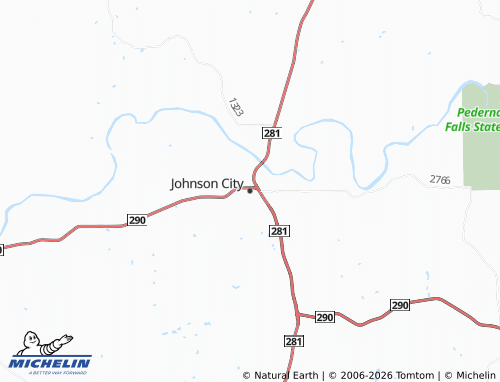Mappa MICHELIN Johnson City - ViaMichelin