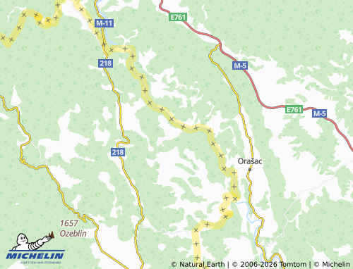 Mapa MICHELIN Donji Štrbci - ViaMichelin