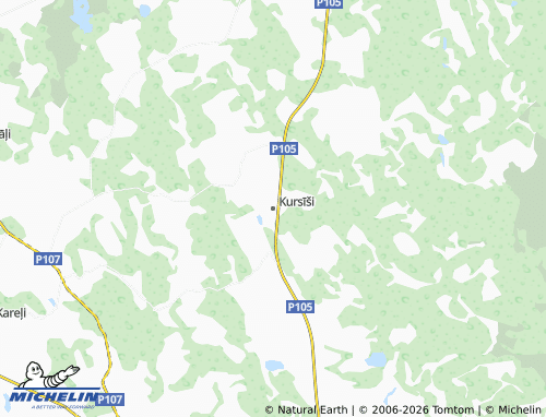 Mapa MICHELIN Kursīši - ViaMichelin
