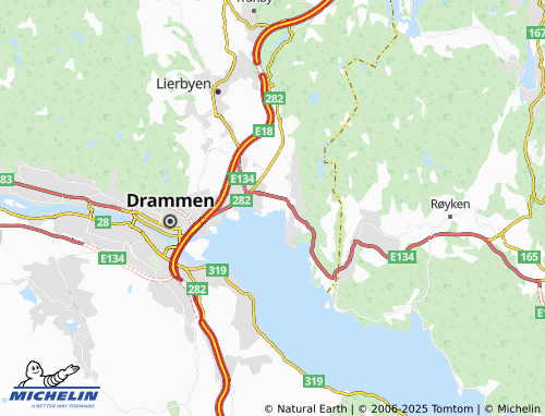 MICHELIN-Landkarte Gullaug - ViaMichelin
