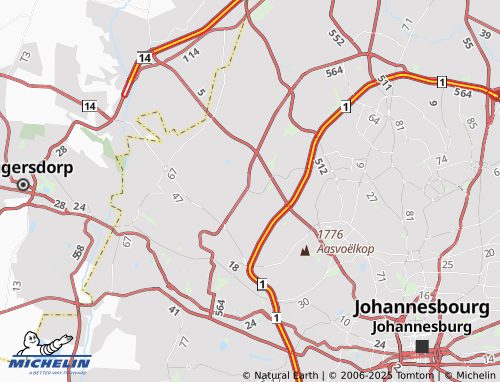 MICHELIN Glen Dayson Agricultural Holdings map - ViaMichelin