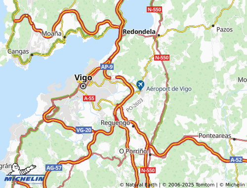 Mapa MICHELIN Cabral (Santa Mariña) - ViaMichelin