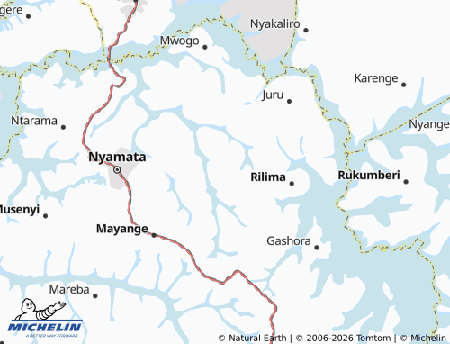 MICHELIN Rwimirama map - ViaMichelin