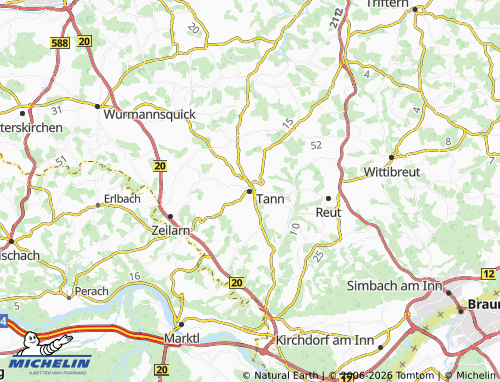 MICHELIN Tann map - ViaMichelin