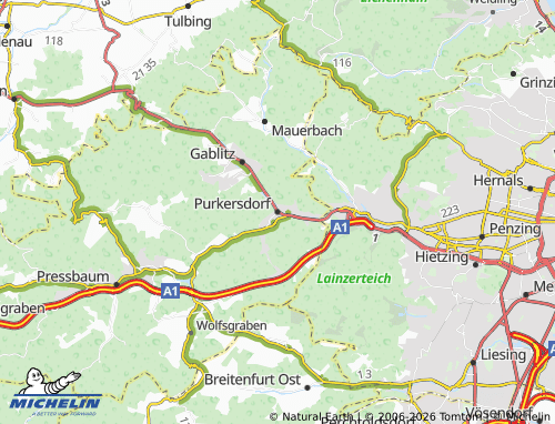 MICHELIN Purkersdorf map - ViaMichelin